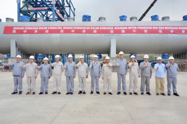 莫鼎革調研中國化學在印尼重點項目